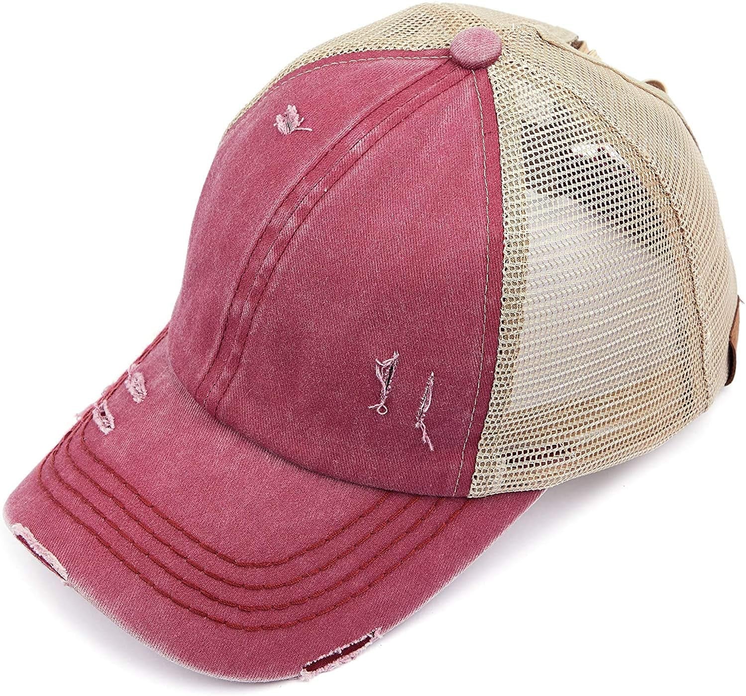Ponycap 2 Pack: Burgundy & Navy Criss Cross Back