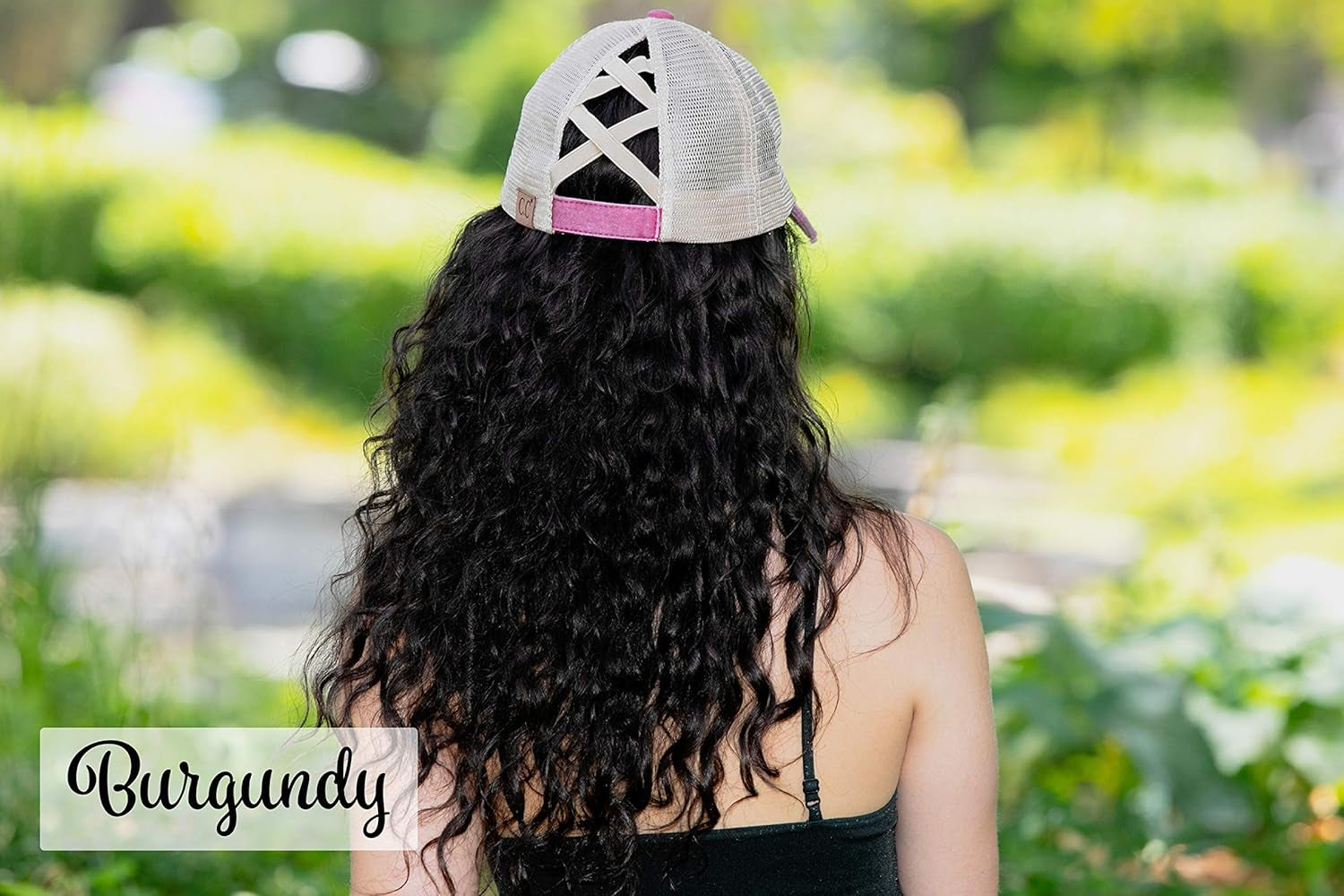 Ponycap 2 Pack: Burgundy & Navy Criss Cross Back